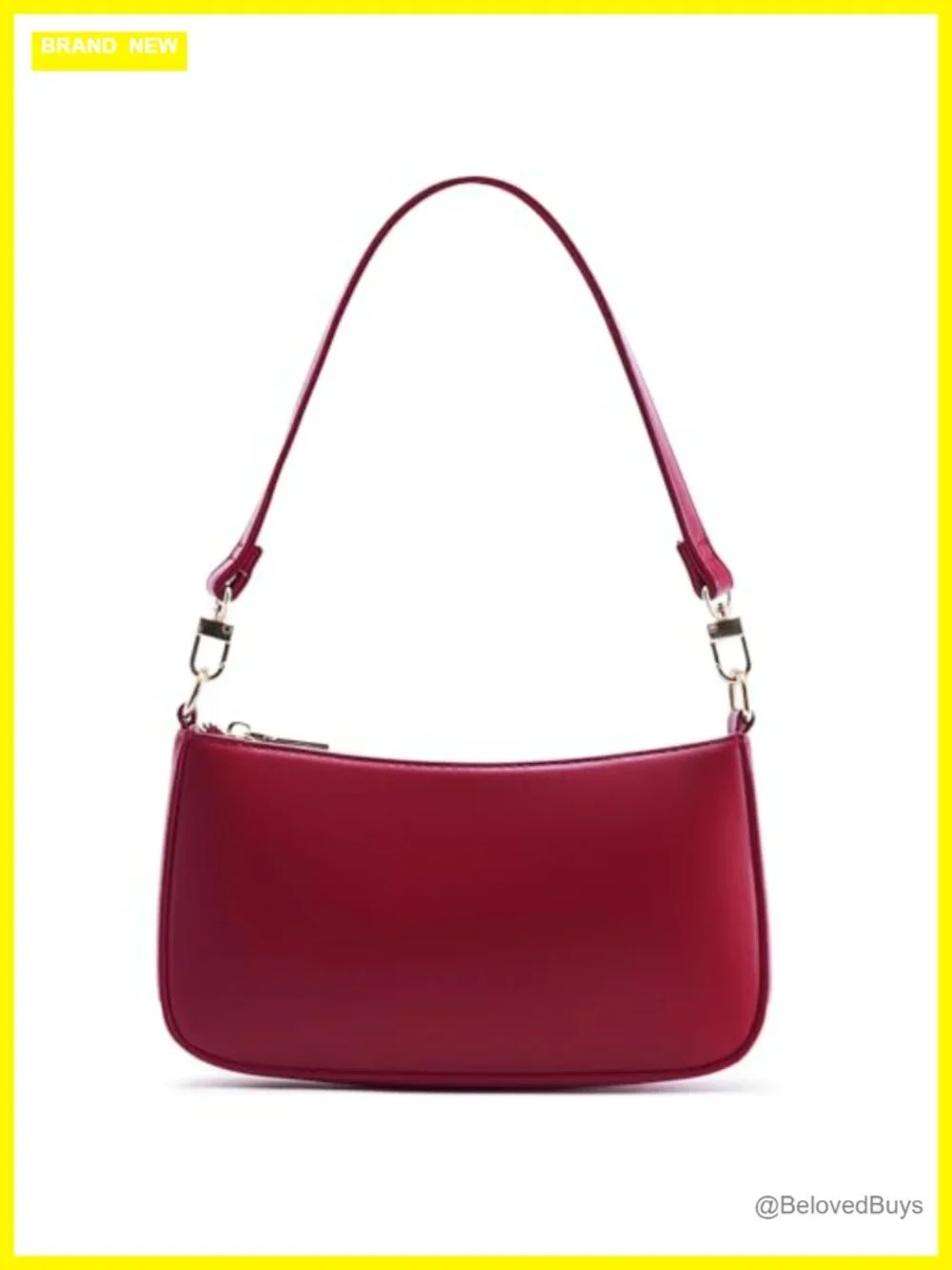 Retro Vegan Leather Hobo Shoulder Bag with Zipper Closure